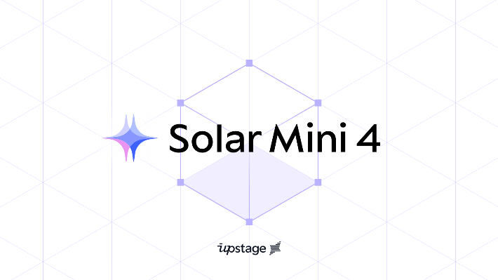업스테이지가 자체 개발한 최신 거대언어모델 솔라 미니 4를 공개했다. 업스테이지 제공