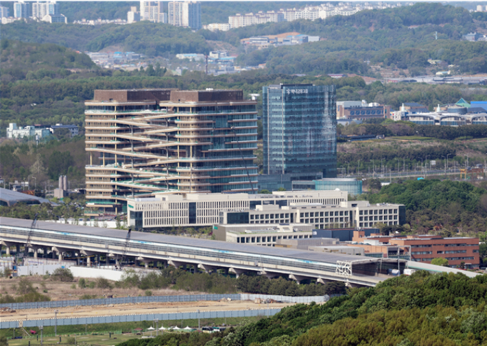 하나금융그룹 청라 헤드쿼터. 인천경제자유구역청 제공