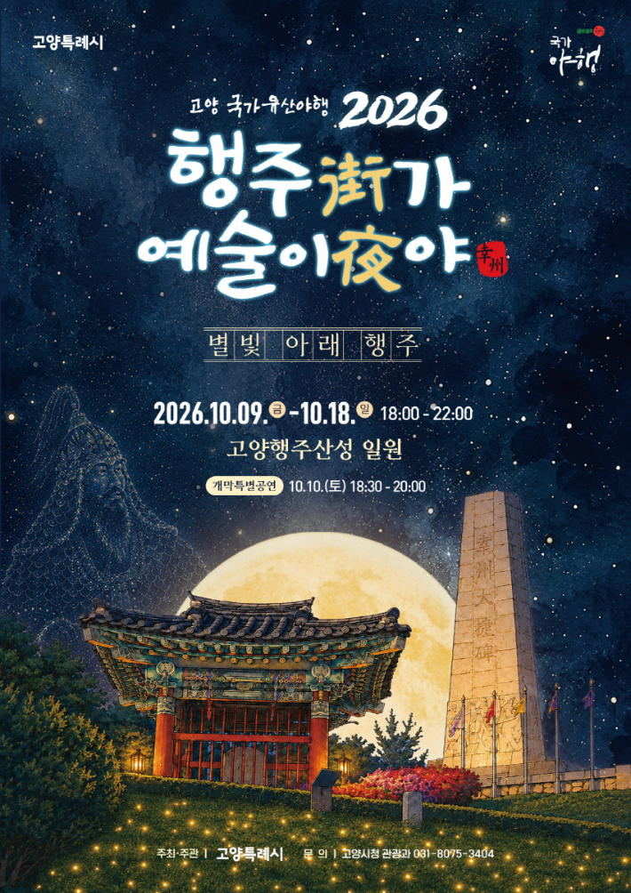 2026 '행주가(街) 예술이야(夜)' 포스터. 고양시 제공