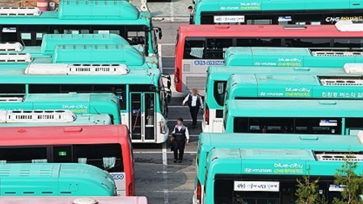 경기도 한 버스업체 차고지. 연합뉴스