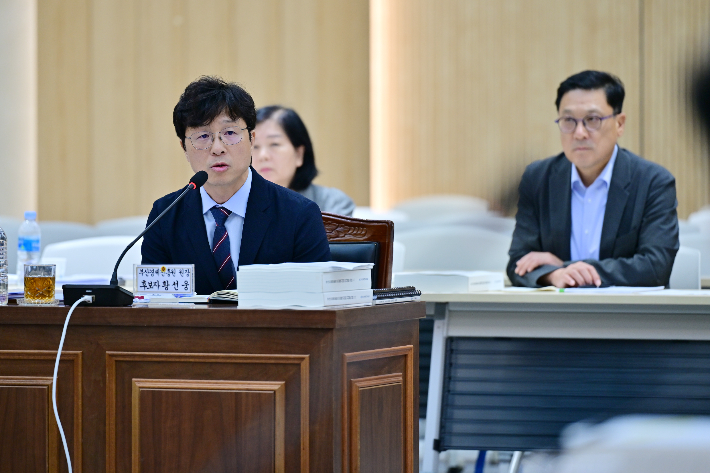 황선웅 부산경제진흥원 원장 후보자. 부산시의회 제공