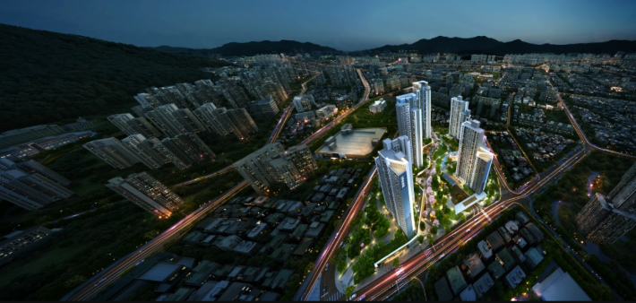 부산 연산13구역 주택재개발정비사업 조감도. IPARK현대산업개발 제공