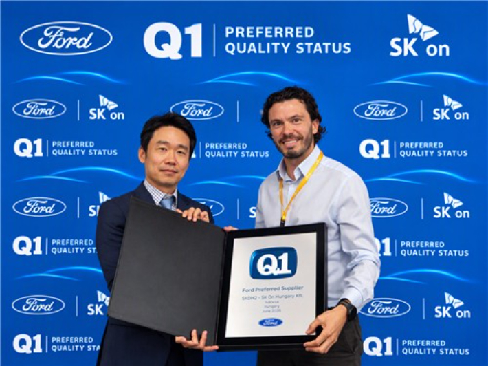 SK온, 포드 'Q1 어워드' 수상. SK온 제공