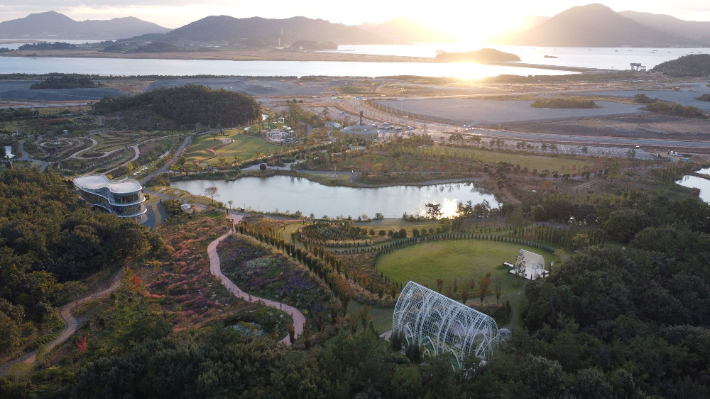산이정원 전경. BS그룹 제공 