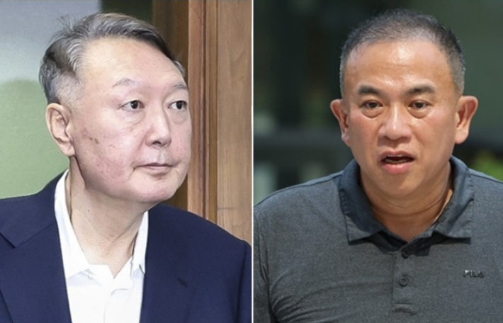 윤석열 전 대통령과 명태균 씨. 연합뉴스