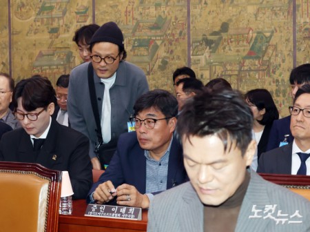 국감 참고인 출석한 가수 조정치
