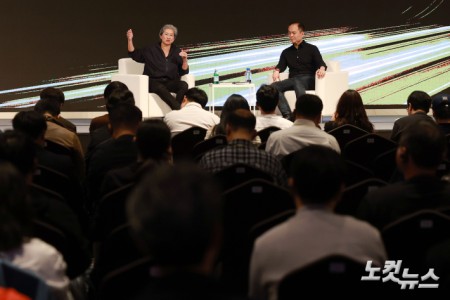 리사 수 AMD CEO가 7일 오후 서울시 용산구 드래곤시티에서 열린 AMD 게이머 데이 행사에서 참석자들의 질문에 답하고 있다.