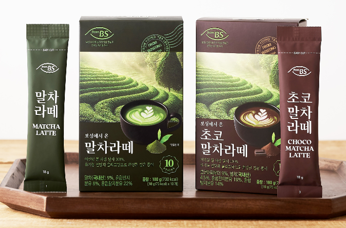 말차라떼, 초코말차라떼 제품. 통합특별시 제공