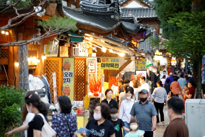 전주 한옥마을 풍경. 전주시 제공