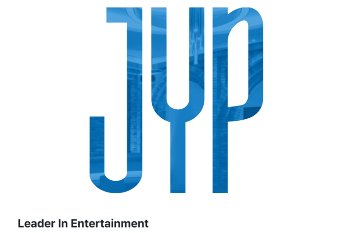 JYP엔터테인먼트 공식 홈페이지 캡처