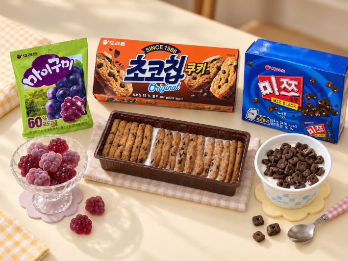 소비자가 직접 레시피를 만들어 즐기는 '맛꾸'(맛 꾸미기) 트렌드가 젊은 층을 중심으로 확산하면서 오리온 '초코칩쿠키'와 '마이구미', '미쯔'의 인기가 높아지고 있다. 오리온 제공