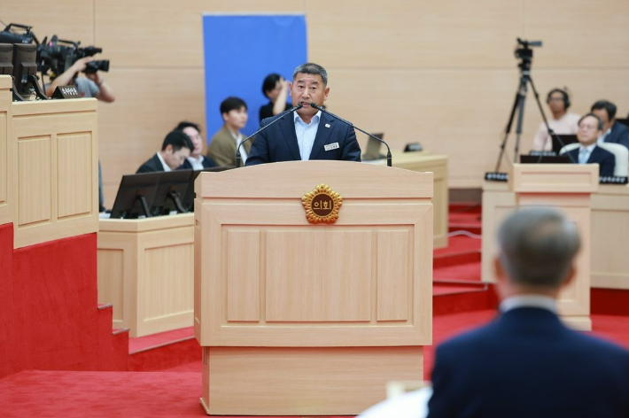 최정훈 교육위원장. 전남광주통합특별시의회 제공