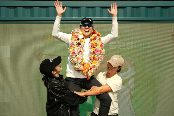 KLPGA 11승 이정민 은퇴식. KLPGA 제공