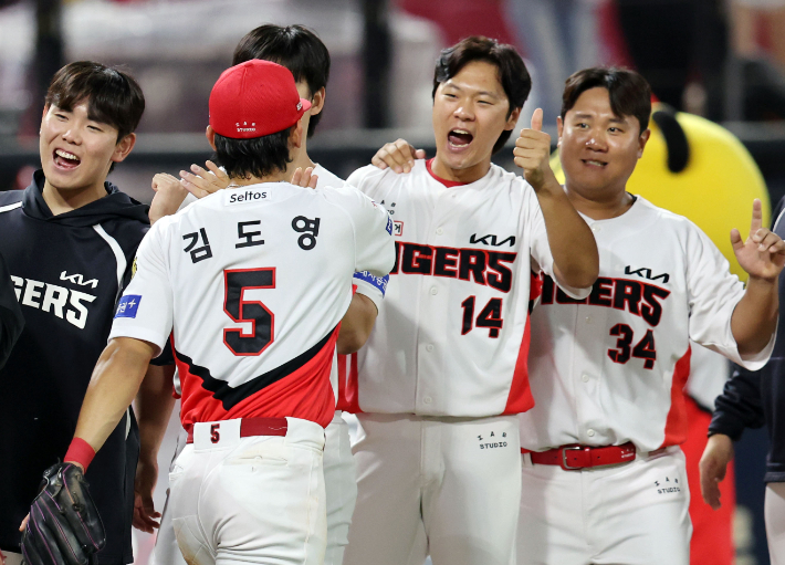 김도영 '3위는 KIA의 것'. 연합뉴스