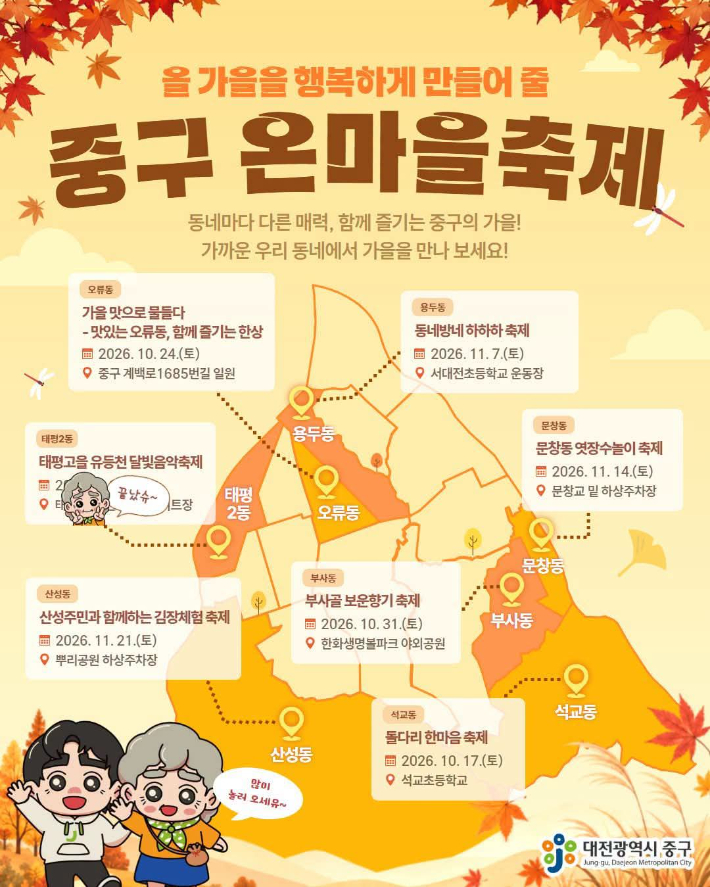 중구 온마을축제. 중구청 제공