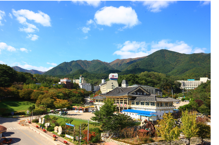 울진 백암온천 전경. 울진군 제공