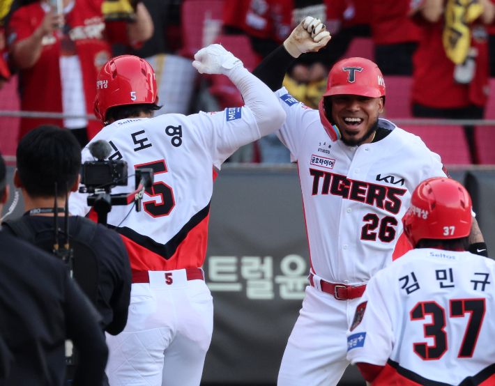 김도영 쐐기 투런홈런. 연합뉴스
