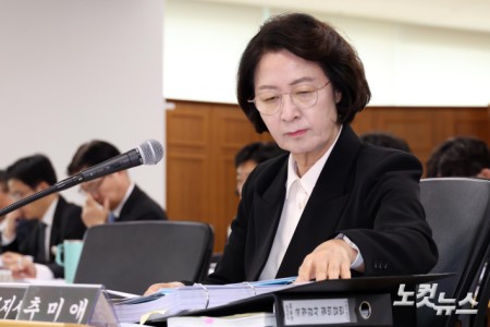 자료 살펴보는 추미애 지사