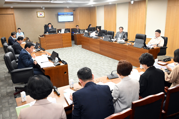 울주군의회 제249회 제1차 정례회 제2차 예산결산특별위원회. 울주군의회 제공