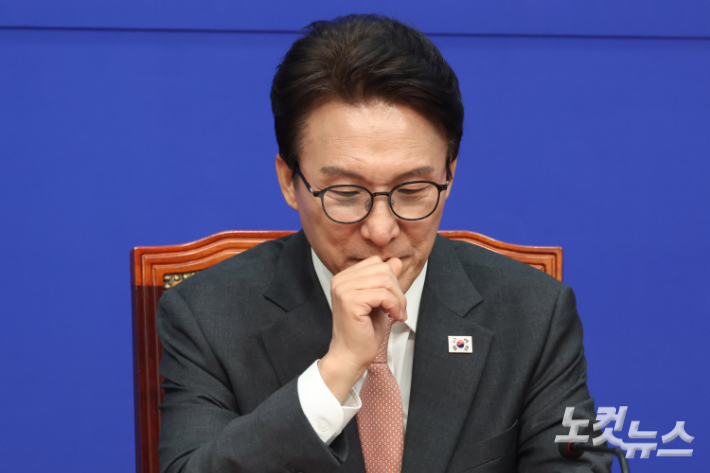 더불어민주당 김민석 대표. 윤창원 기자