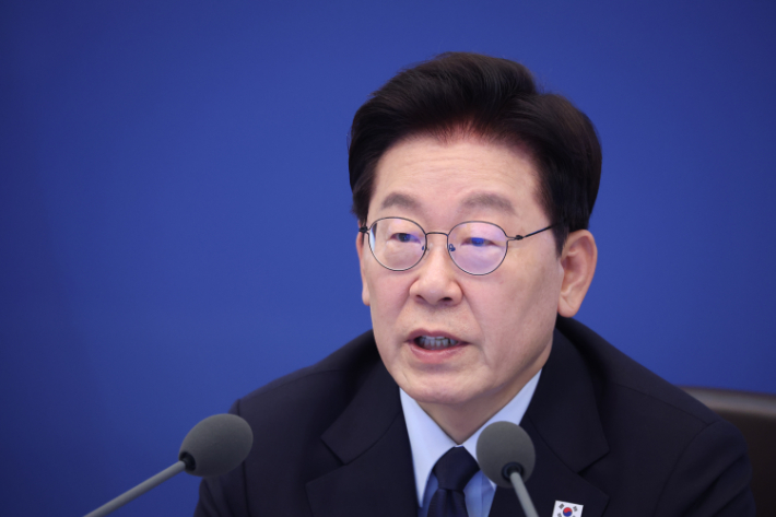 발언하는 이재명 대통령. 연합뉴스