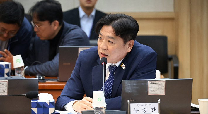 발언하는 더불어민주당 부승찬 의원. 연합뉴스