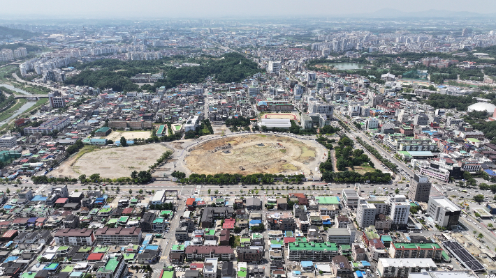 철거를 마친 전주 종합경기장 부지 전경. 전주시 제공
