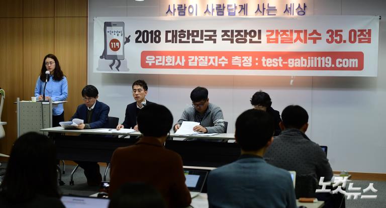 대한민국 직장인 갑질지수 35점