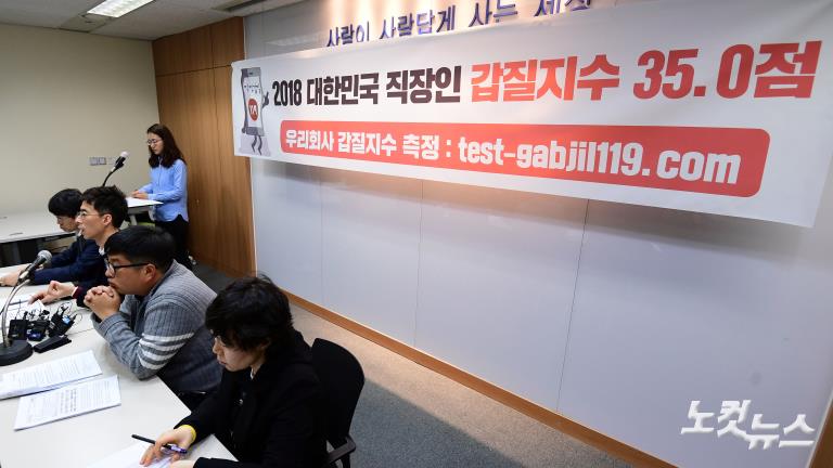 대한민국 직장인 갑질지수 35점