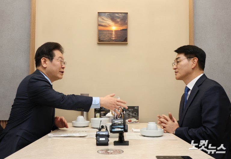 더불어민주당 이재명 대표-박용진 전 의원 회동