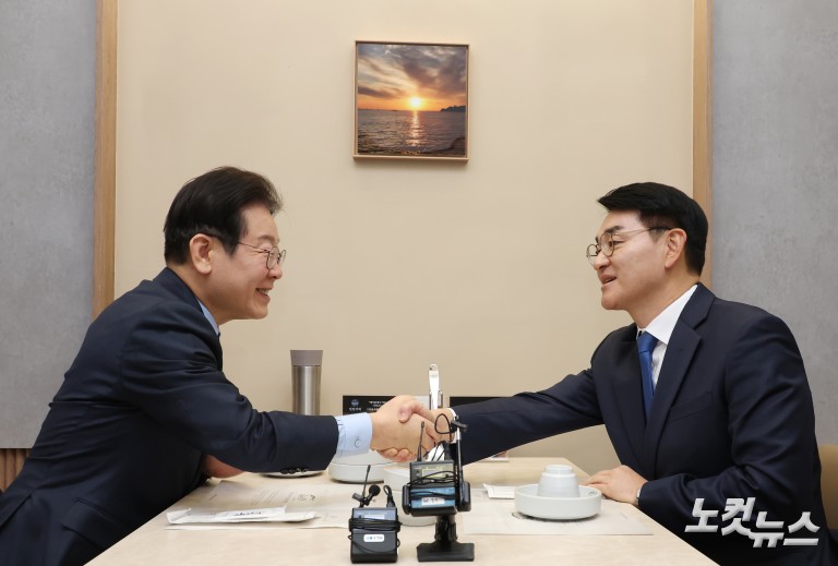 더불어민주당 이재명 대표-박용진 전 의원 회동