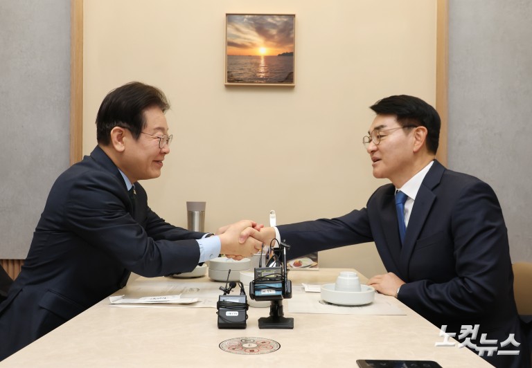 더불어민주당 이재명 대표-박용진 전 의원 회동
