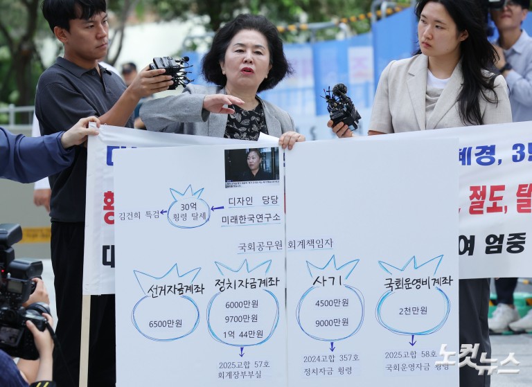 '공천 개입 의혹' 김영선 전 의원, 김건희 특검 출석