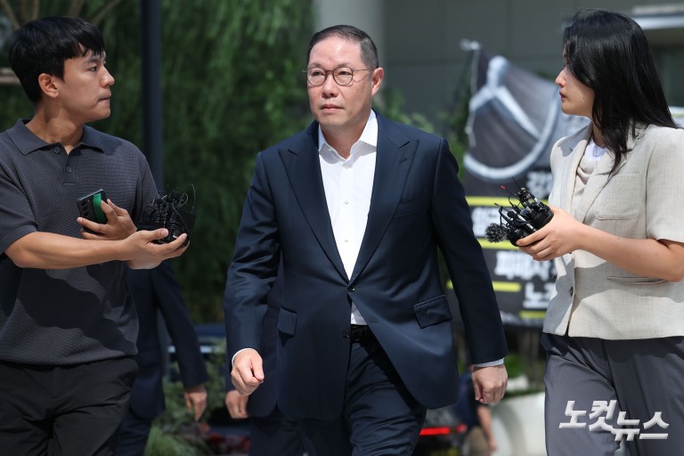 '집사게이트' 의혹 조현상 HS효성 부회장, 특검 출석