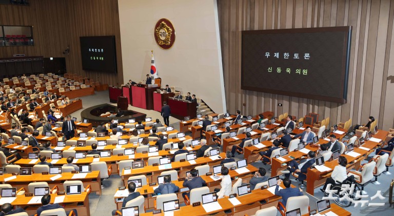 국민의힘 방송3법 필리버스터 돌입