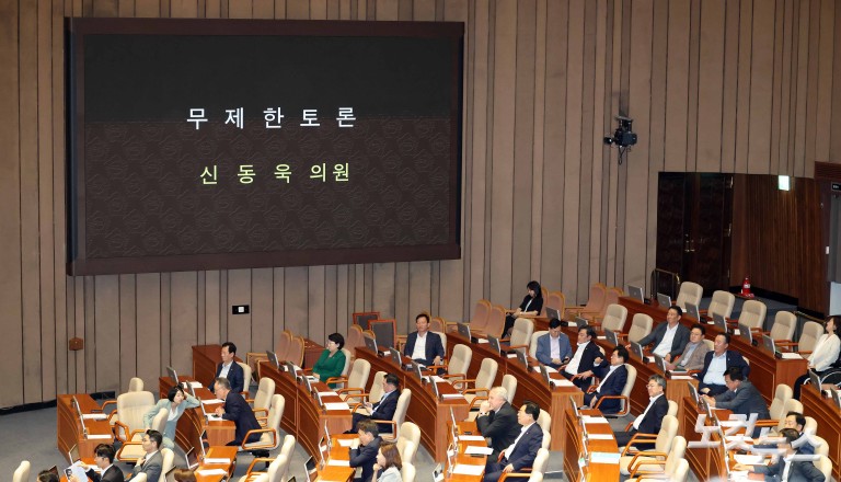 국민의힘 방송3법 필리버스터 돌입