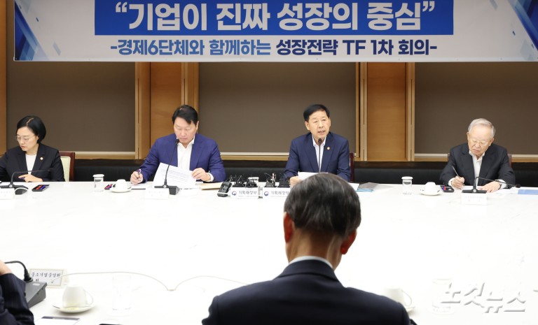 구윤철 경제부총리, 경제6단체장과 성장전략 TF 1차 회의