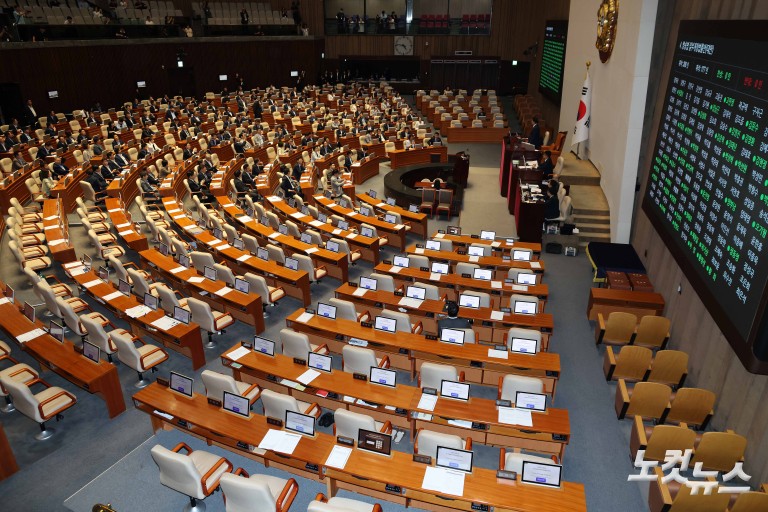 방송법 여당 주도 통과