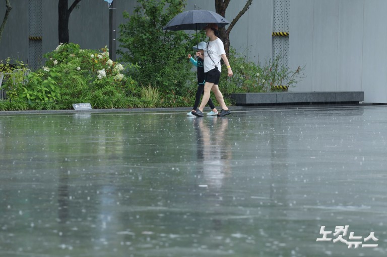 오락가락 내리는 비