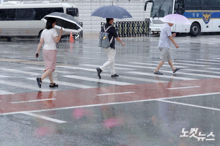 오락가락 내리는 비