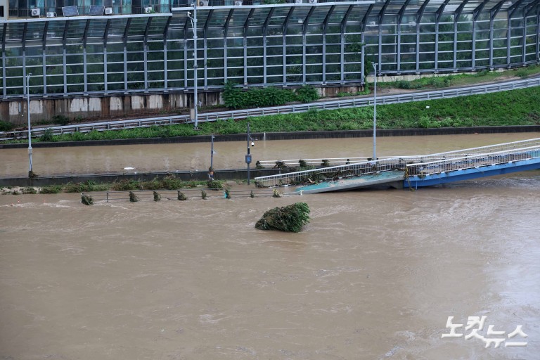 중랑천 홍수주의보 발령
