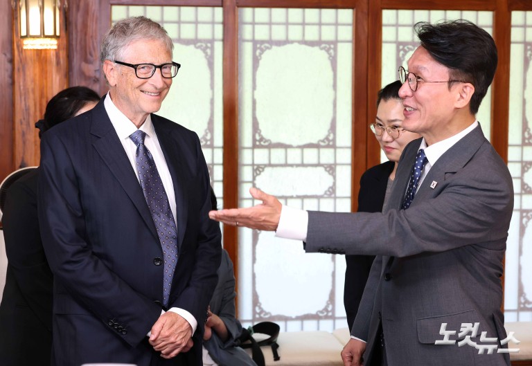김민석 총리-빌 게이츠 면담