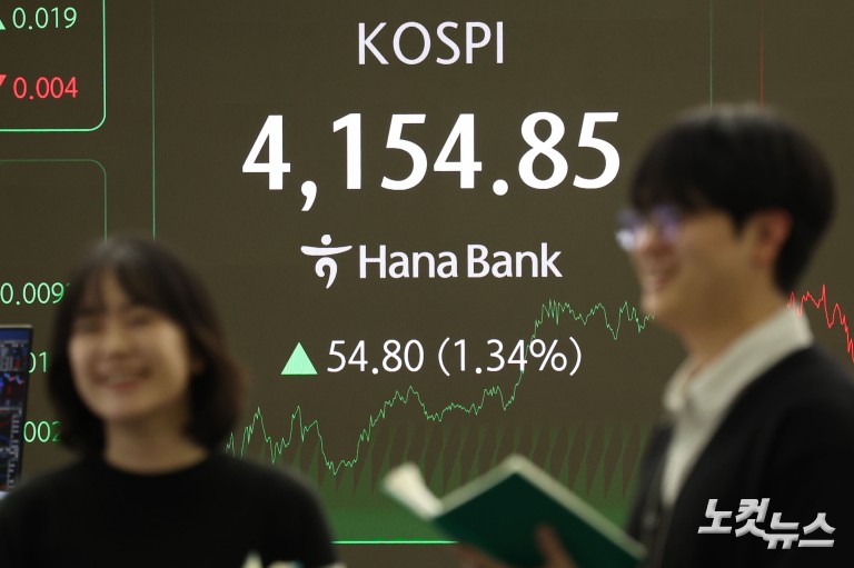 코스피, 외국인 '사자'에 4100선 사수
