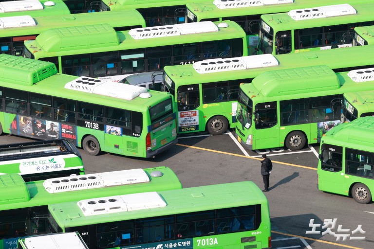 서울 시내버스 파업 이틀째