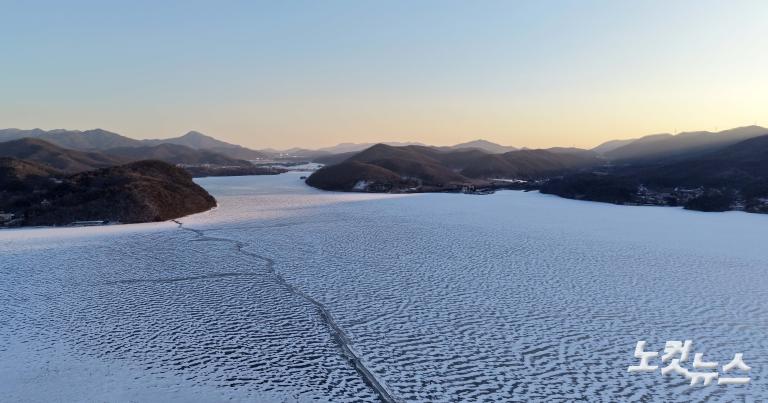 팔당호 얼려버린 북극한파