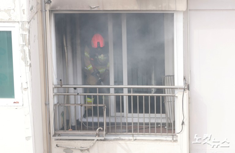 서울소방·SH, 아파트 실물화재 실험 진행