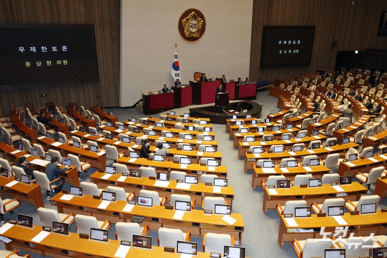 공소청법 본회의 상정, 국민의힘 필리버스터 시작