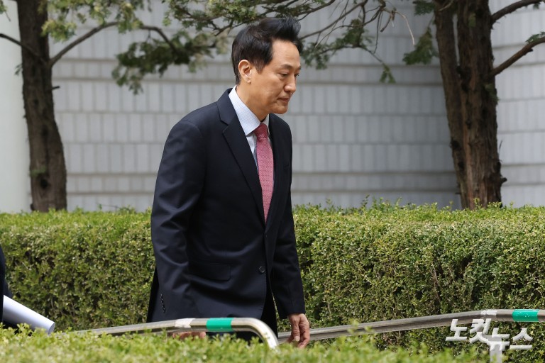 오세훈 시장, '여론조사비 대납' 의혹 3차 공판