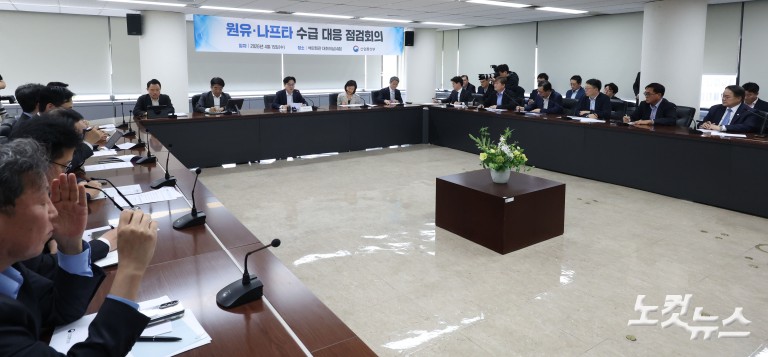 산업통상부 장관, 원유·나프타 수급 대응 점검회의