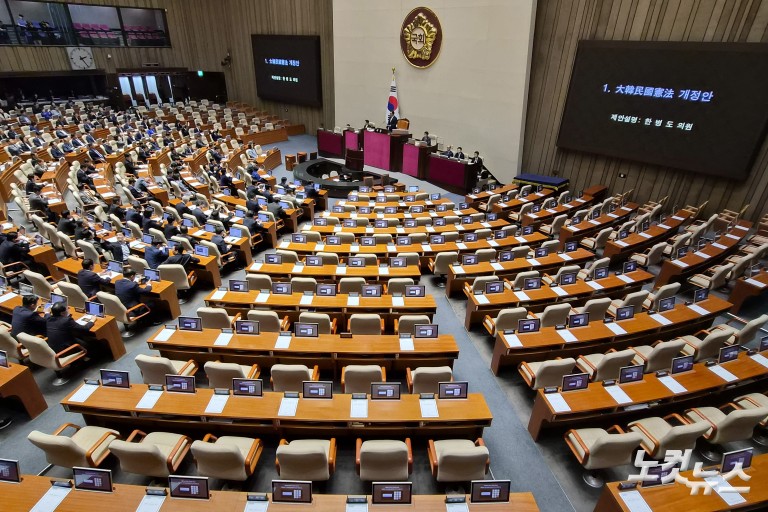 국회 본회의, 대한민국헌법 개정안 상정